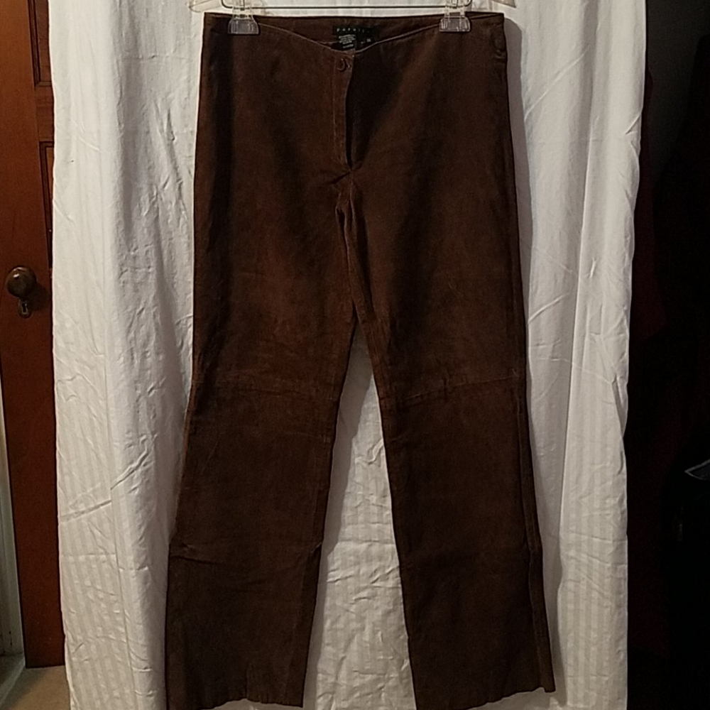 Suede Wide leg pants